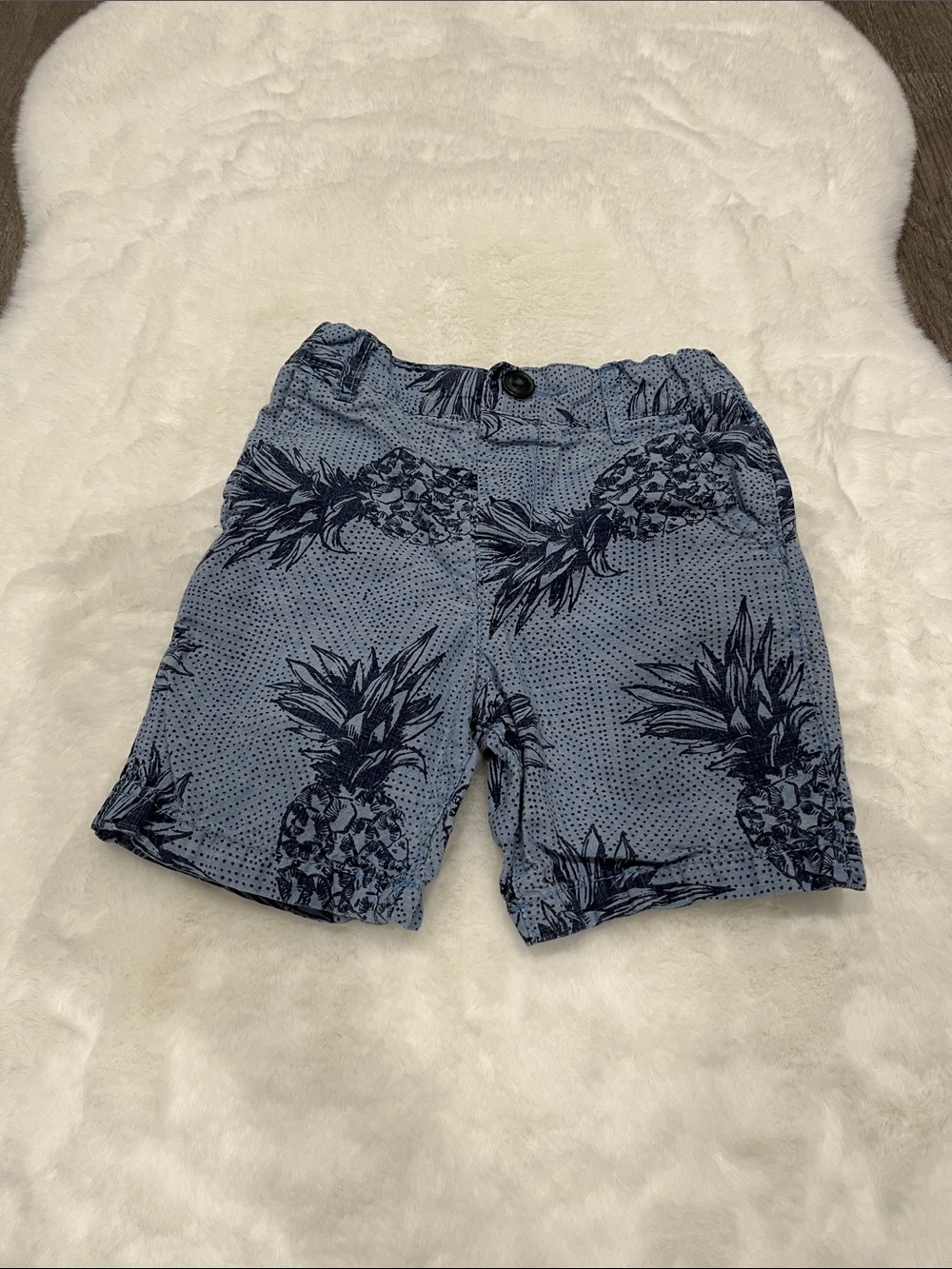 The Children's Place Blue Pineapple Print Shorts